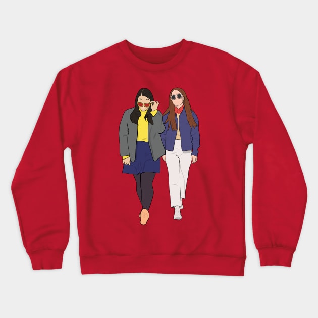 Booksmart Amy and Molly Crewneck Sweatshirt by Hevding